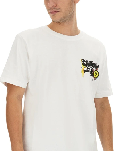 Shop Barrow Logo Print T-shirt Unisex In White
