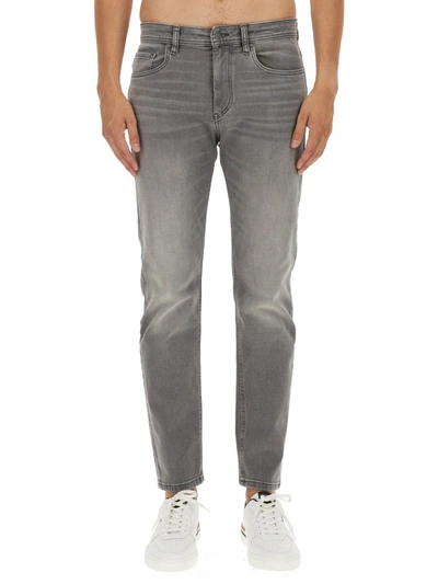 Shop Hugo Boss Boss Slim Fit Jeans In Grey