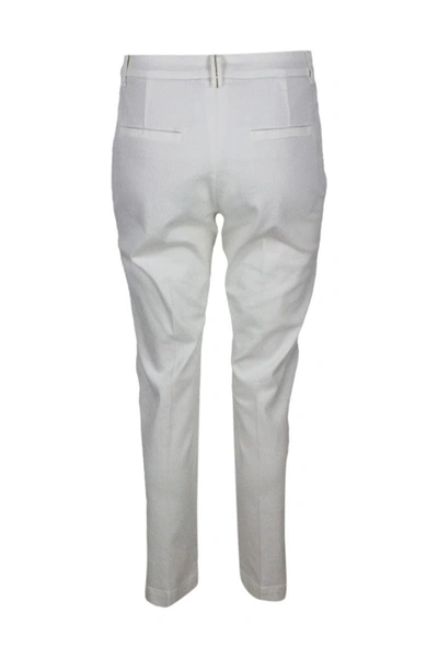 Shop Brunello Cucinelli Trousers In Cream