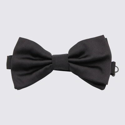 Shop Dolce & Gabbana Black Silk Bow Tie