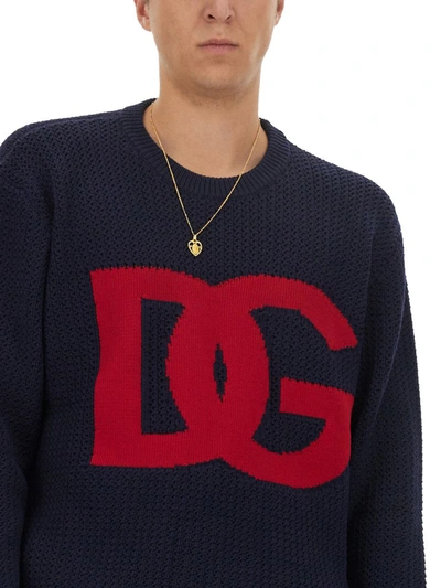 Shop Dolce & Gabbana Jersey With Logo In Black