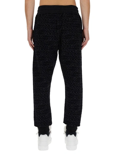 Shop Dolce & Gabbana Jogging Pants With Logo In Black