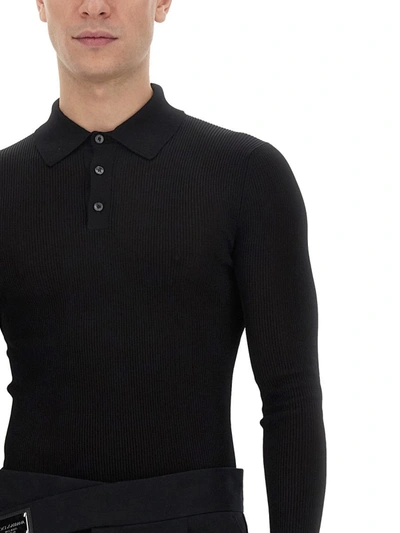 Shop Dolce & Gabbana Polo Shirt. In Black