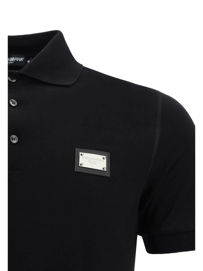 Shop Dolce & Gabbana Polo Shirts In Nero