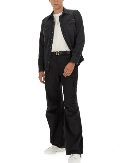 Shop Dolce & Gabbana Roma Pants In Black