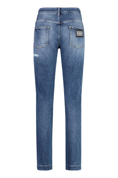 Dolce & Gabbana Stretch Cotton Jeans In Denim