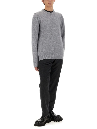 Shop Dolce & Gabbana Wool Pants In Grey