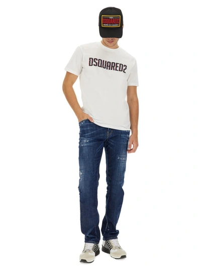 Shop Dsquared2 T-shirt With Logo In White