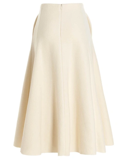 Shop Gabriela Hearst 'maureen' Skirt In White