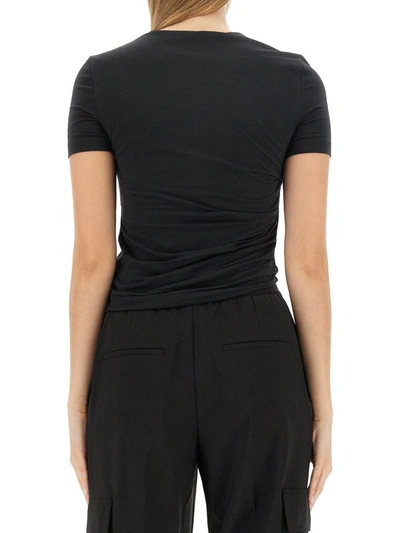 Shop Helmut Lang Twisted T-shirt In Black