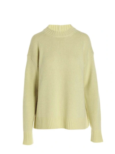 Shop Jil Sander Crewneck Sweater In Yellow