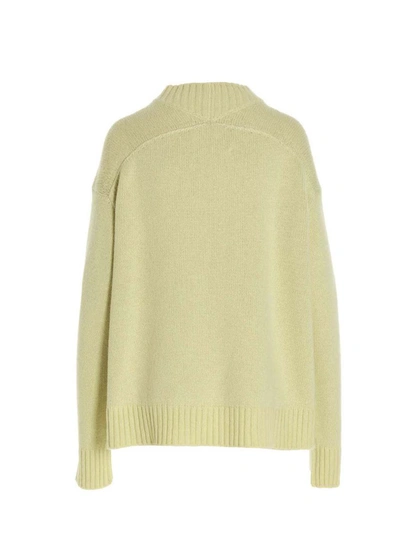 Shop Jil Sander Crewneck Sweater In Yellow