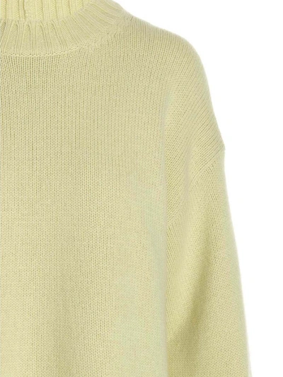 Shop Jil Sander Crewneck Sweater In Yellow