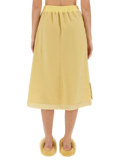 Shop Jil Sander Midi Skirt In Yellow