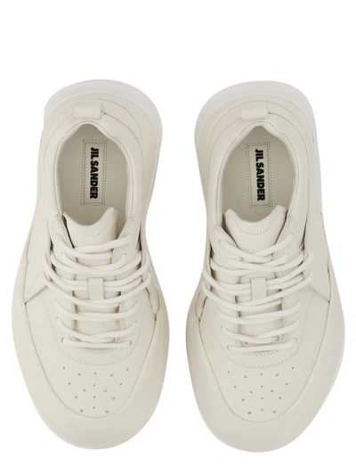 Shop Jil Sander Sneaker Orb In White