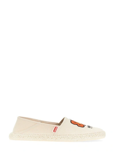 Shop Kenzo Espadrille With Logo In White