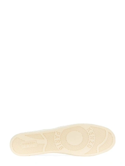 Shop Kenzo Espadrille With Logo In White