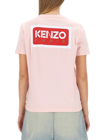 Shop Kenzo T-shirt With Logo In Pink
