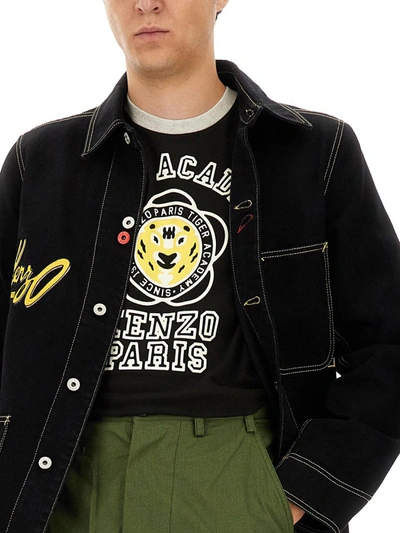 Shop Kenzo Workwear Jacket In Black