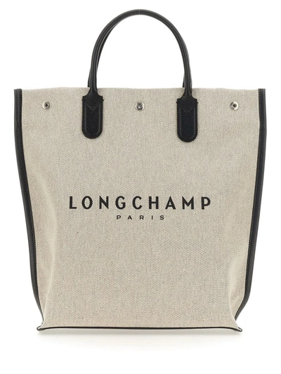 Shop Longchamp Essential Medium Shopping Bag In Powder