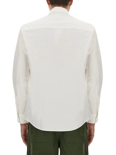 Shop Maison Kitsuné Fox Head Shirt In White