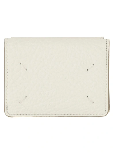 Shop Maison Margiela Four Stitches Compact Wallet Unisex In White