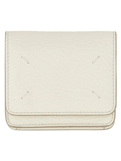Shop Maison Margiela Wallet With Logo Unisex In White