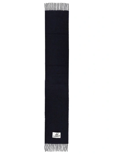 Shop Marni Brushed Alpaca Scarf In Black