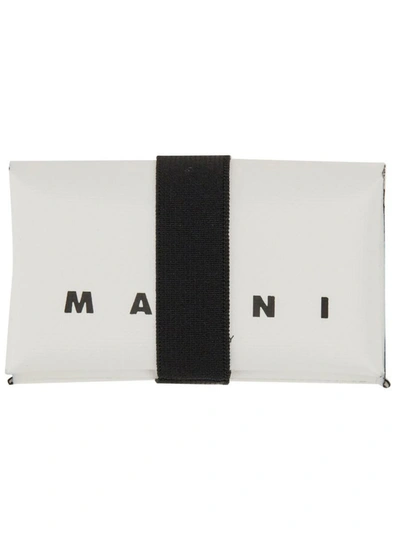 Shop Marni Origami Wallet In White