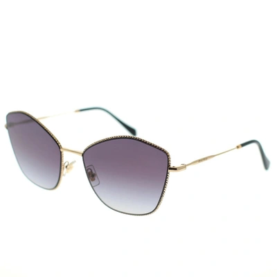 Shop Miu Miu Eyewear Sunglasses In Gold