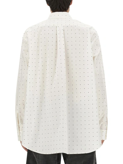 Shop Mm6 Maison Margiela Oversize Fit Shirt In White