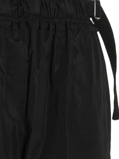 Proenza Schouler Nylon And Silk Taffeta Trousers In Black