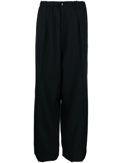 Shop Random Identities Worker Low Crotch Trousers Clothing In Black