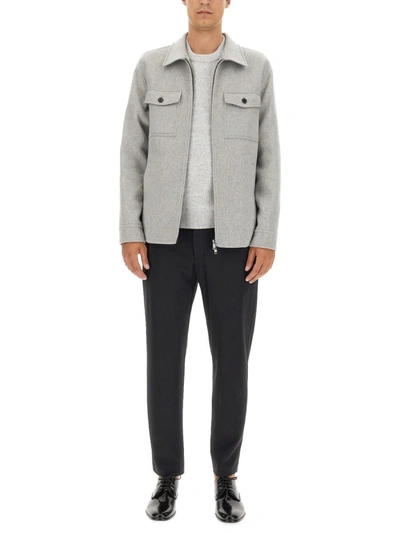 Theory Wool Jacket In Grey