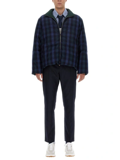 Shop Thom Browne Reversible Jacket In Blue