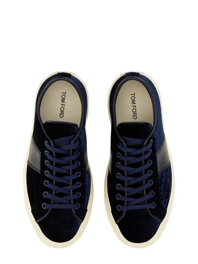 Shop Tom Ford Cambridge Sneaker In Blue