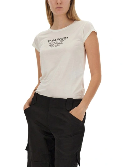 Shop Tom Ford T-shirt With Logo In White