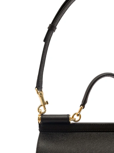 Shop Dolce & Gabbana White Sicily Medium White Handbag In Grained Leather  Woman In Black