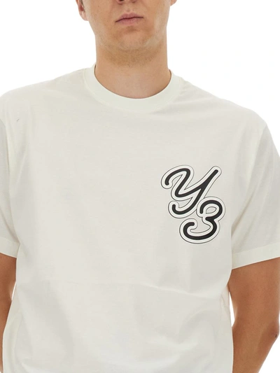 Shop Y-3 Adidas T-shirt With Logo In White