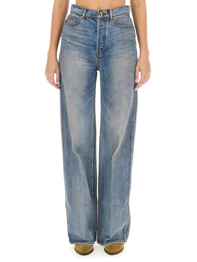 Shop Zimmermann Jeans Wide Leg In Denim