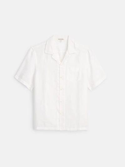 Shop Alex Mill Camp Shirt In Linen In White