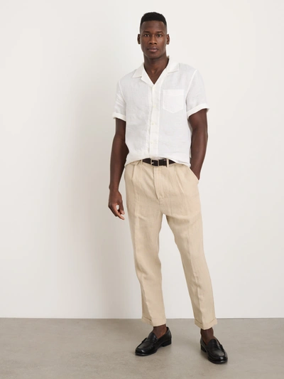 Alex Mill Camp Shirt In Linen In White
