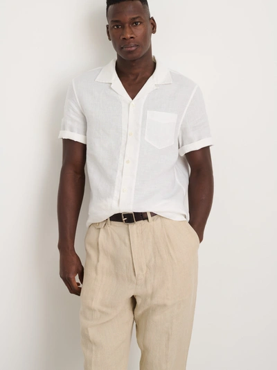 Alex Mill Camp Shirt In Linen In White