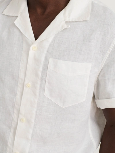 Shop Alex Mill Camp Shirt In Linen In White