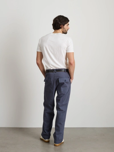 Shop Alex Mill Field Pant In Herringbone In Storm Blue