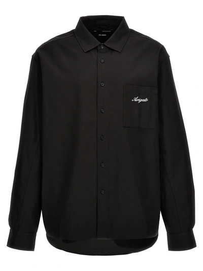 Shop Axel Arigato Flow Shirt, Blouse In Black
