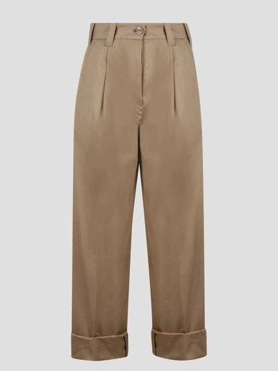 Shop Herno Delon Trousers In Brown
