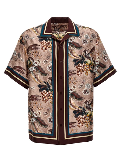 Shop Etro Printed Silk Shirt Shirt, Blouse In Multicolor