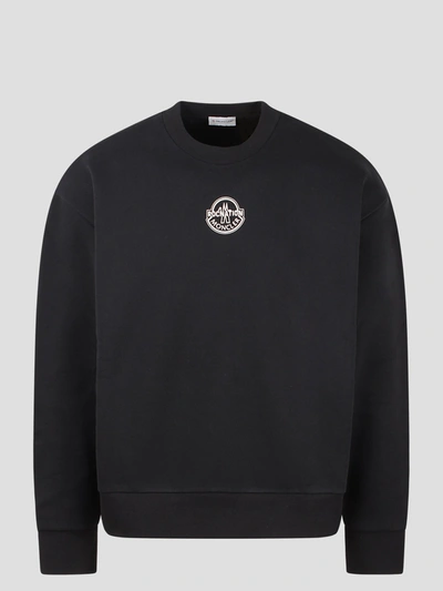 Shop Moncler Genius Cotton Maxi Sweatshirt In Black