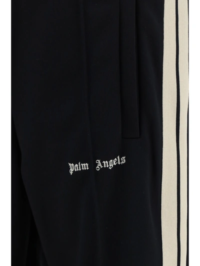 Shop Palm Angels Pantaloni Della Tuta In Black Off White